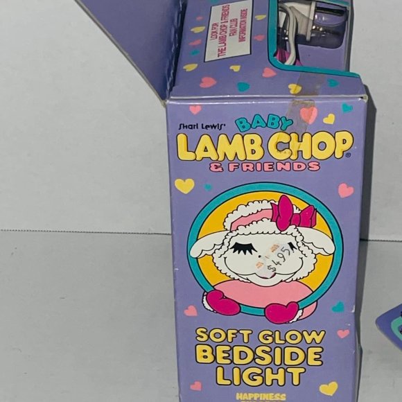VINTAGE Baby Lamb Chop & Friends 1993 soft glow bedside light  10"  &  6" New - Picture 7 of 9
